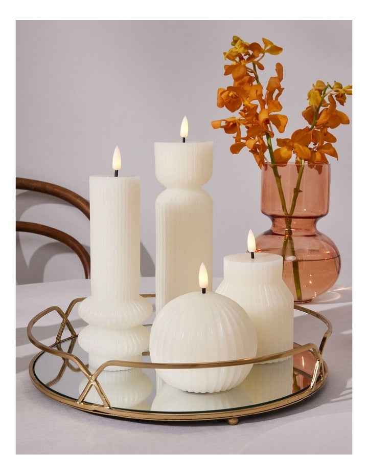 Let's Get Lit LED Sculptural Candle 7.5x18.5cm