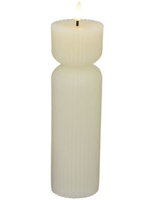 Let's Get Lit Linea LED Sculptural Candle 6.5x22cm