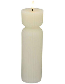 Let's Get Lit Linea LED Sculptural Candle 6.5x22cm
