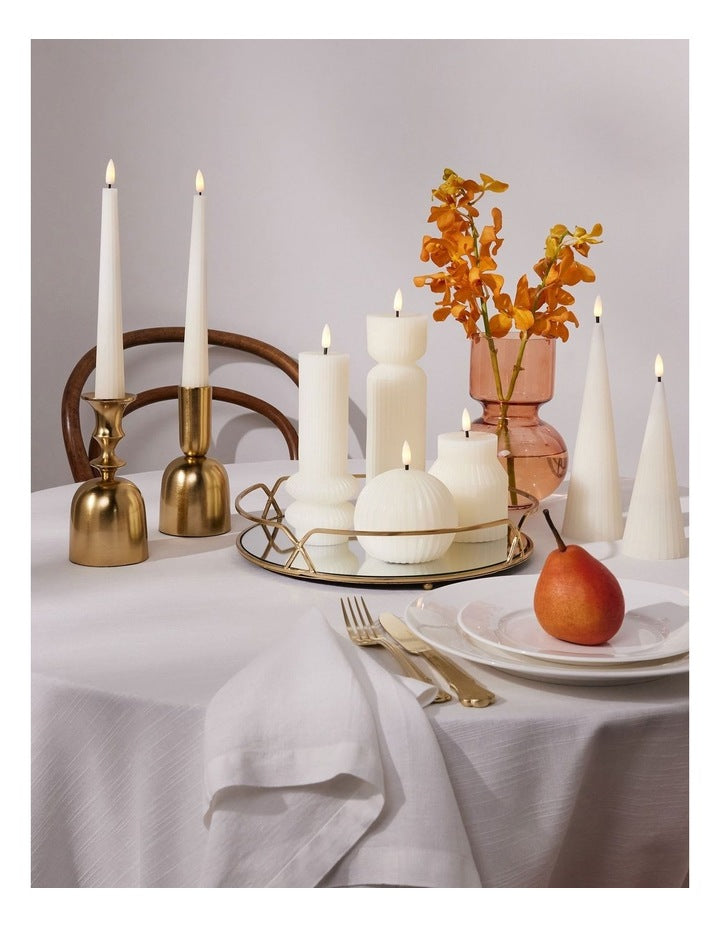 Let's Get Lit Linea LED Sculptural Candle 6.5x22cm