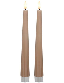 Let's Get Lit Linea LED Taper Candle Set of 2 22cm