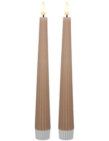 Let's Get Lit Linea LED Taper Candle Set of 2 22cm