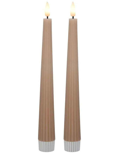 Let's Get Lit Linea LED Taper Candle Set of 2 22cm