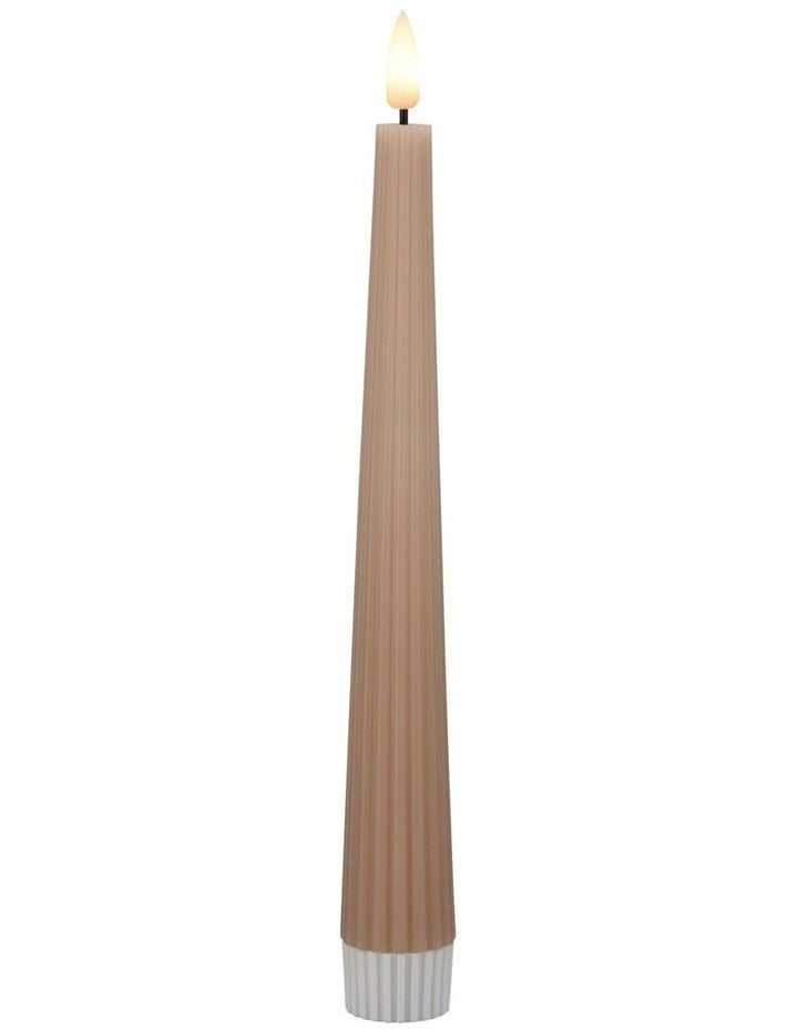 Let's Get Lit Linea LED Taper Candle Set of 2 22cm