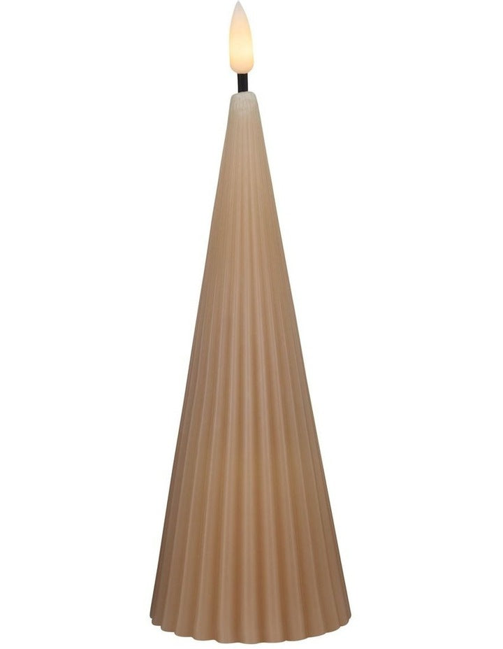 Let's Get Lit Linea LED Cone Candle 6.5x17cm