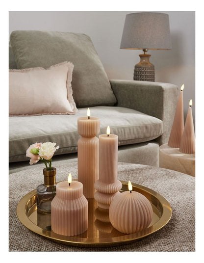 Let's Get Lit Linea LED Cone Candle 7x22cm