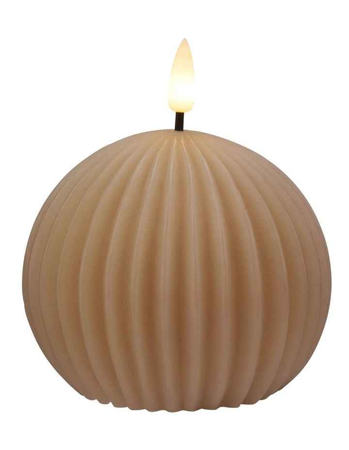 Let's Get Lit Linea LED Ball Candle 10x9cm
