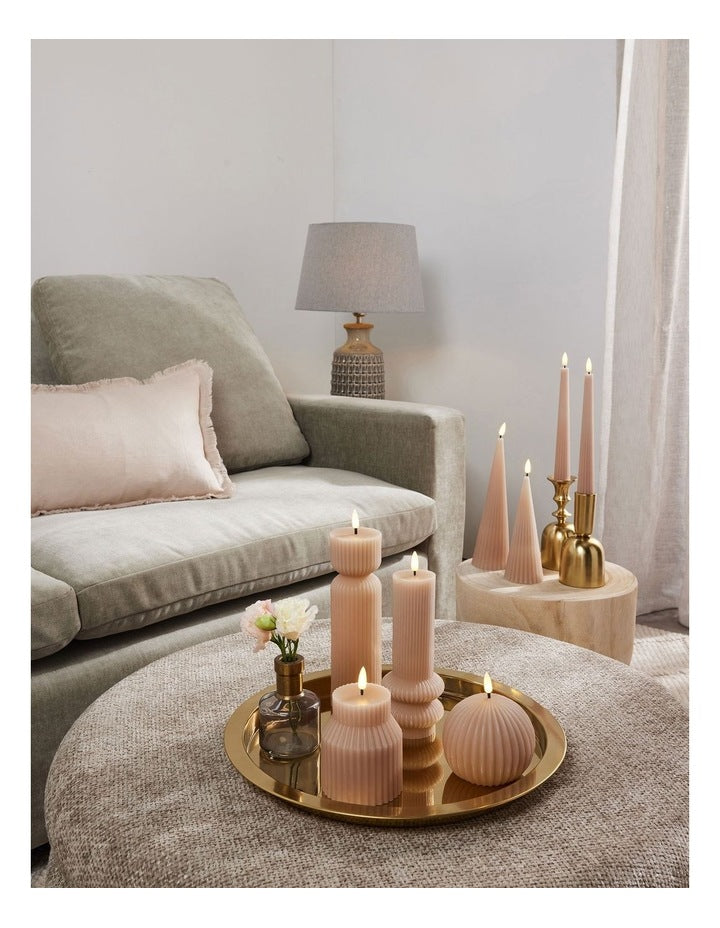 Let's Get Lit Linea LED Sculptural Candle 8.5x10cm