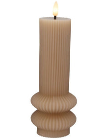 Let's Get Lit Linea LED Sculptural Candle 7.5x18.5cm