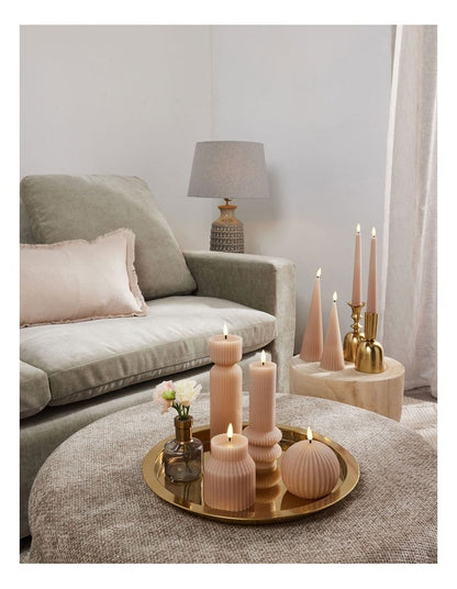 Let's Get Lit Linea LED Sculptural Candle 7.5x18.5cm