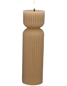 Let's Get Lit Linea LED Sculptural Candle 6.5x22cm