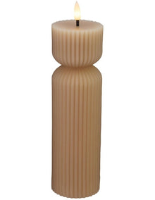 Let's Get Lit Linea LED Sculptural Candle 6.5x22cm