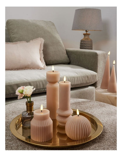Let's Get Lit Linea LED Sculptural Candle 6.5x22cm