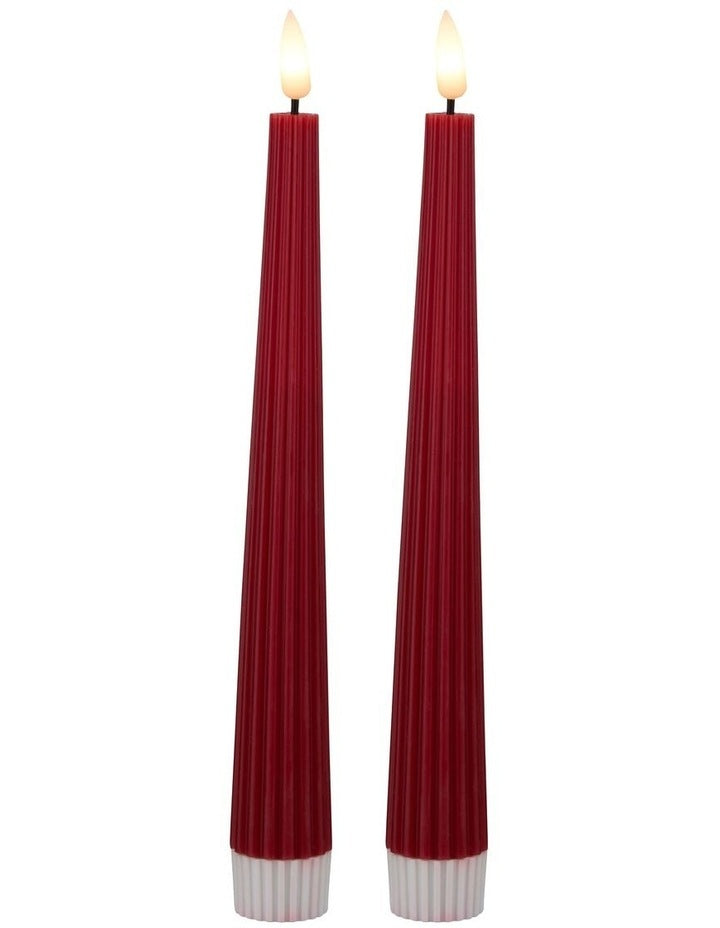 Let's Get Lit Linea LED Taper Candle 22cm Set