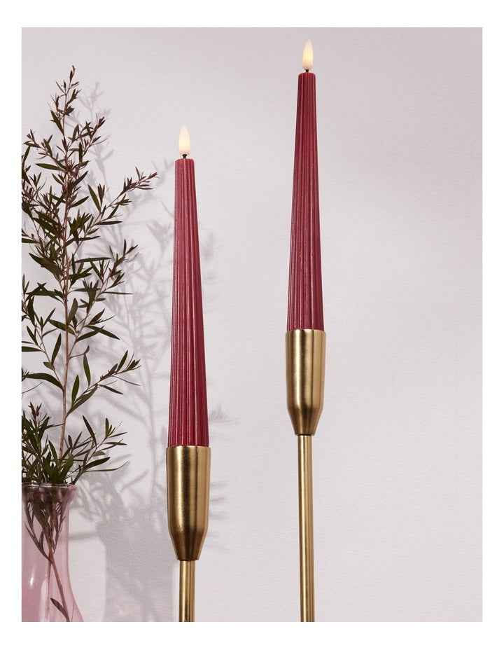 Let's Get Lit Linea LED Taper Candle 22cm Set