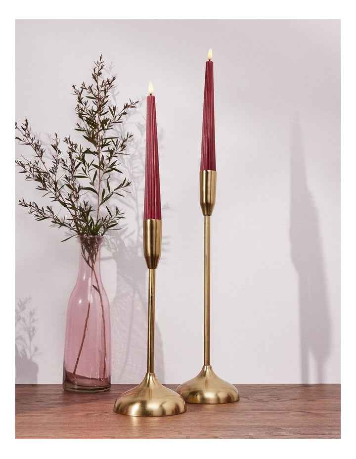 Let's Get Lit Linea LED Taper Candle 22cm Set