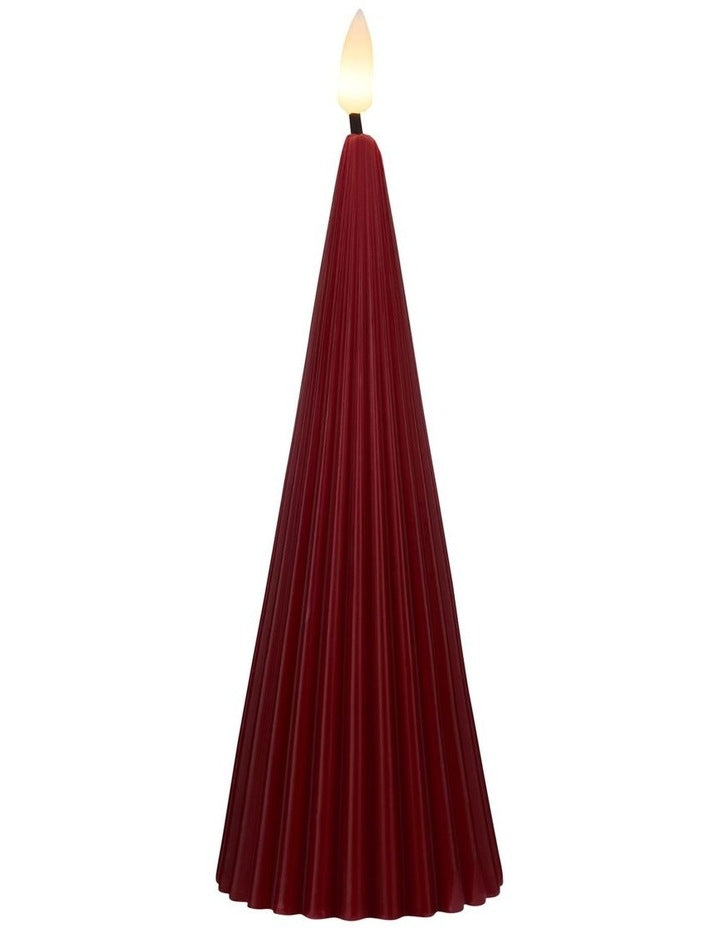 Let's Get Lit Linea LED Cone Candle 6.5x17cm