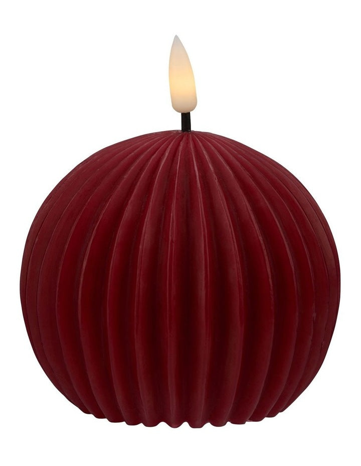 Let's Get Lit Linea LED Ball Candle 10x9cm