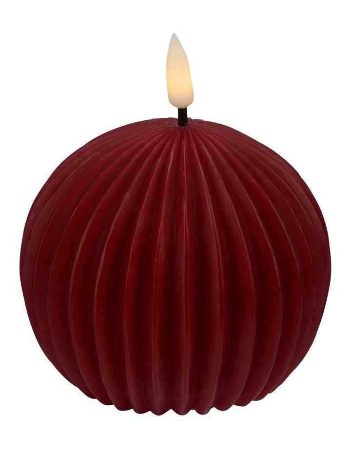 Let's Get Lit Linea LED Ball Candle 10x9cm