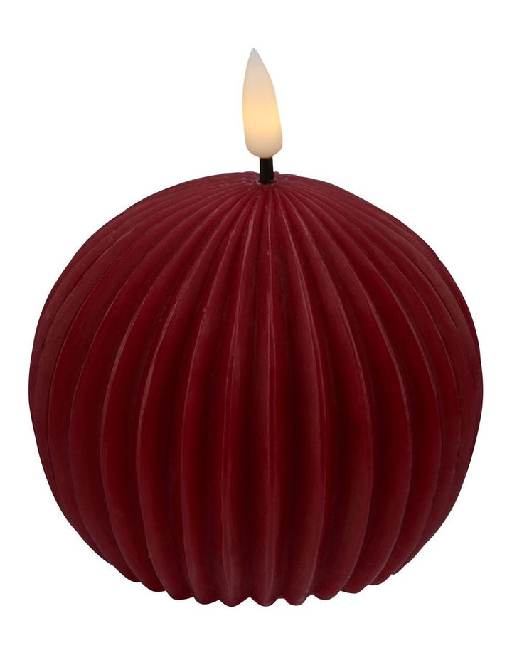Let's Get Lit Linea LED Ball Candle 10x9cm