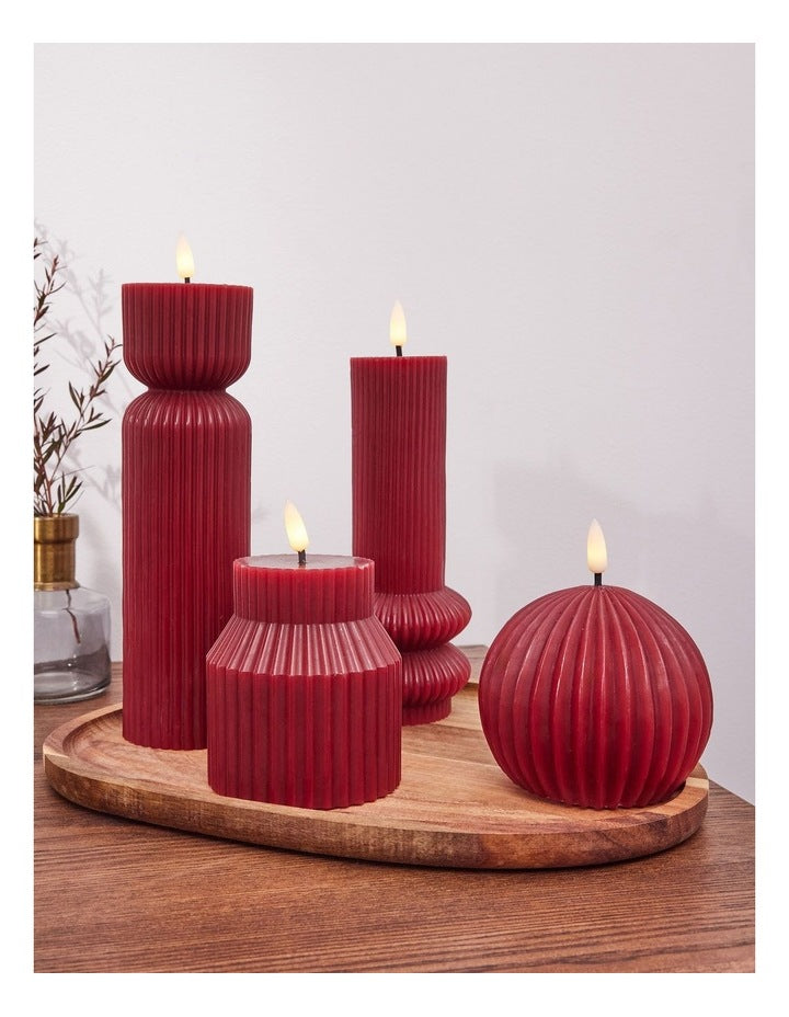 Let's Get Lit Linea LED Sculptural Candle 8.5x10cm