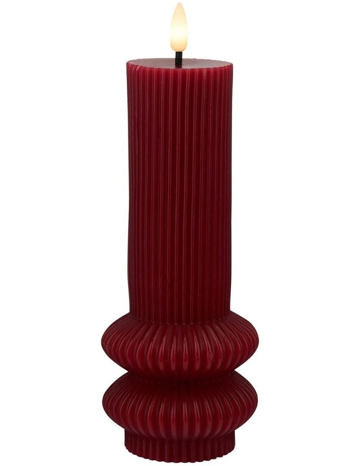 Let's Get Lit LED Sculptural Candle 7.5x18.5cm