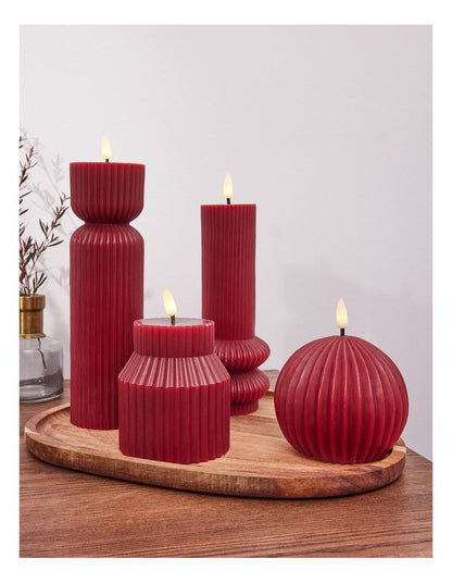 Let's Get Lit LED Sculptural Candle 7.5x18.5cm
