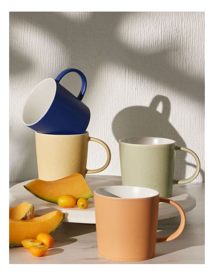 The Club Mono Mug 410ml in Cinnamon