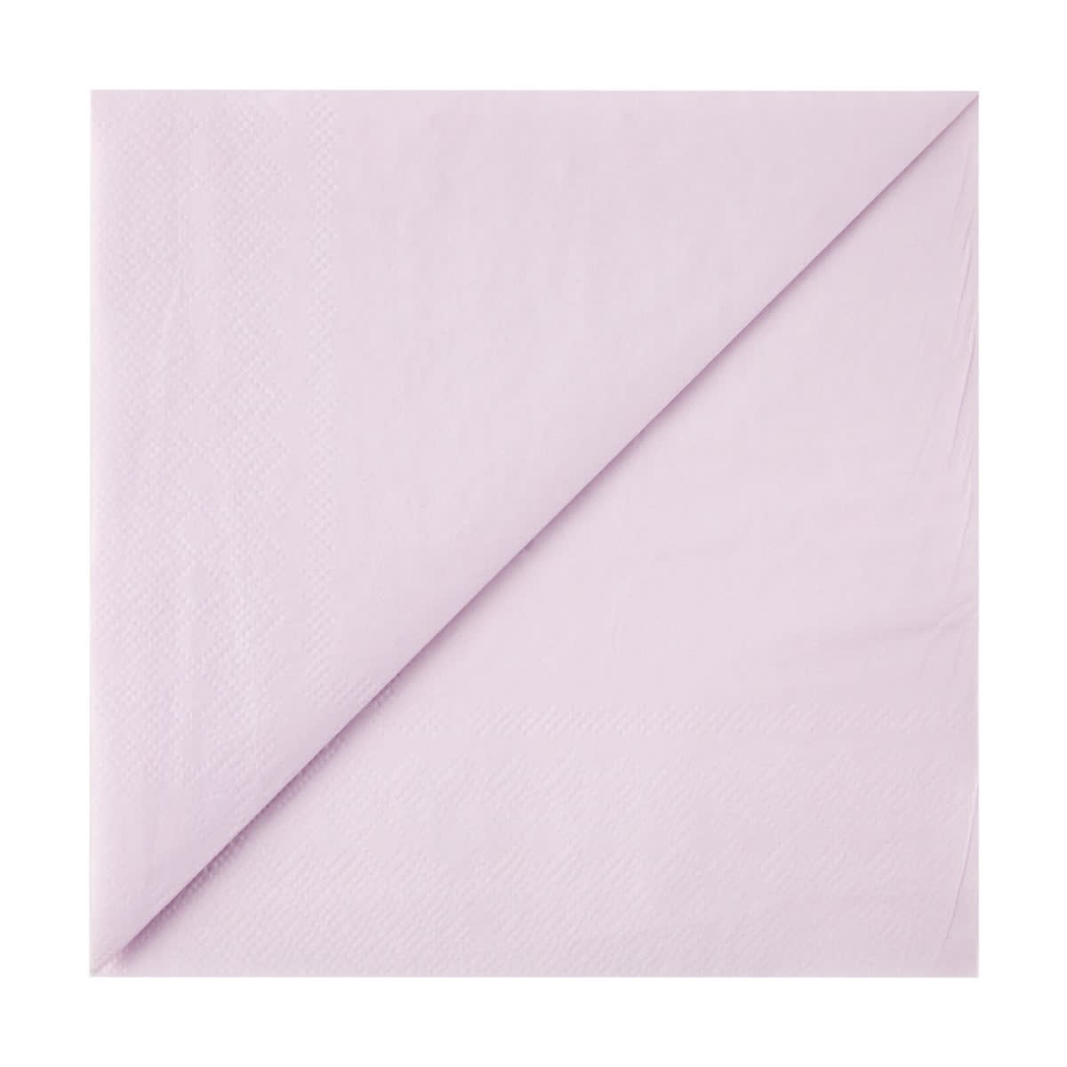 20 Piece Pastel Purple Paper Napkins