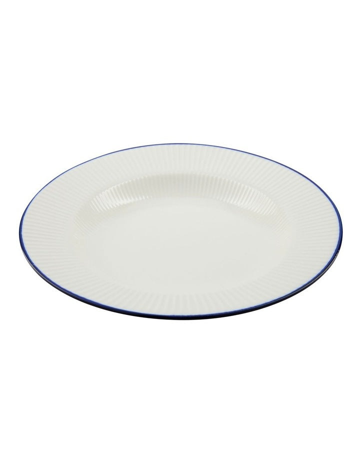 Rim Deep Plate 23x3.5cm in White