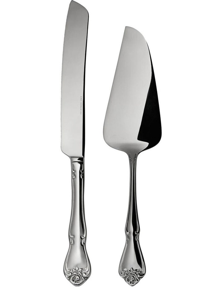 Rosabella Cake Serving 2 Piece in Silver