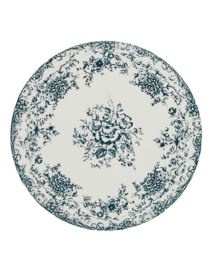 Rosetta Footed Cake Stand 28cm in Antique Blue