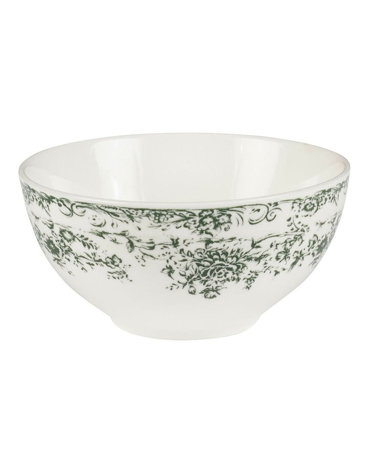 Rosetta Coupe Bowl 12x6cm in Antique Green