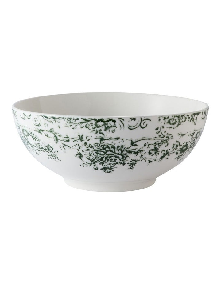 Rosetta Coupe Bowl 19x8cm in Antique Green