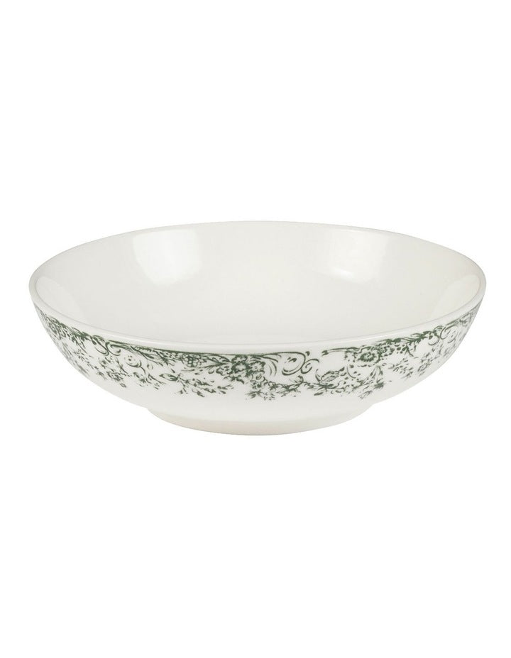 Rosetta Coupe Bowl 20x5.5cm in Antique Green