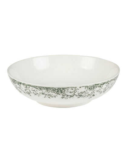 Rosetta Coupe Bowl 20x5.5cm in Antique Green