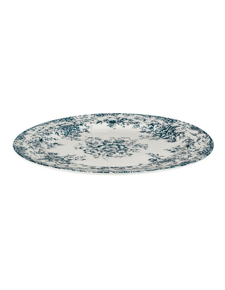 Rosetta Rim Dinner Plate 26.5cm in Antique Blue