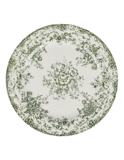 Rosetta Rim Dinner Plate 26.5cm in Antique Green