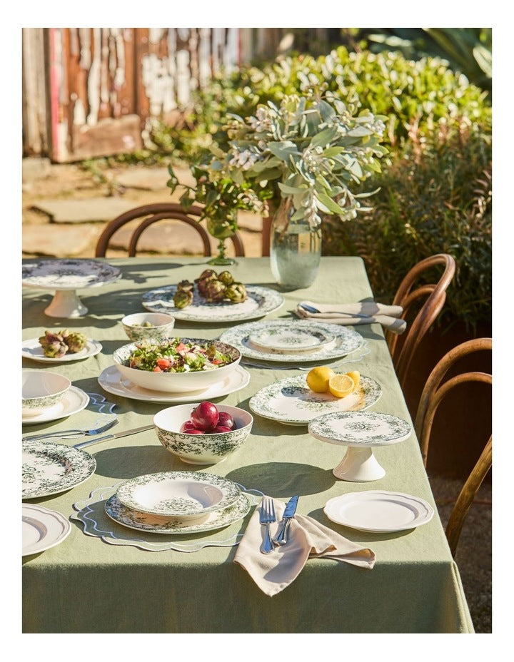Rosetta Rim Side Plate 20cm in Antique Green