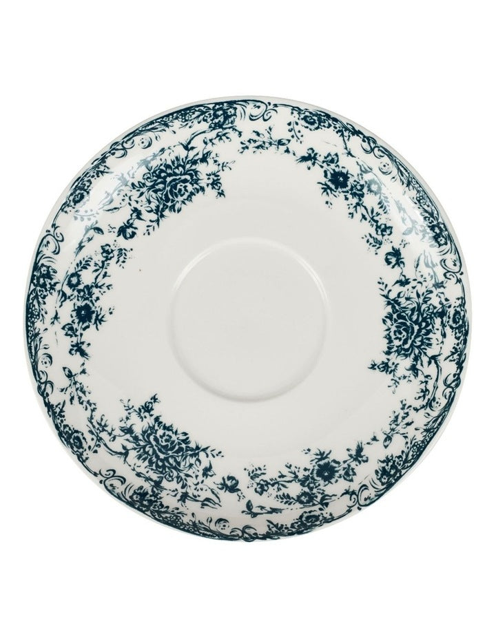 Rosetta Cup And Saucer 200ml in Antique Blue