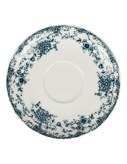 Rosetta Cup And Saucer 200ml in Antique Blue