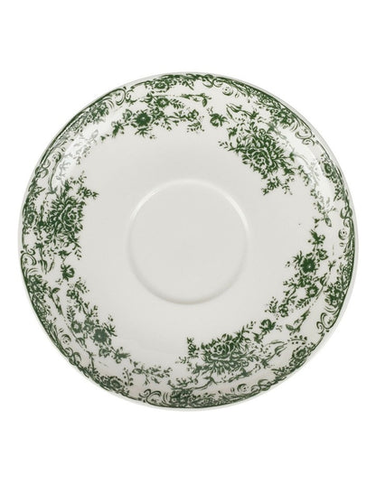 Rosetta Cup And Saucer 200ml in Antique Green