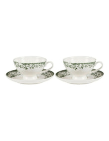 Rosetta Demi Cup And Saucer 90ml Set of 2 Green