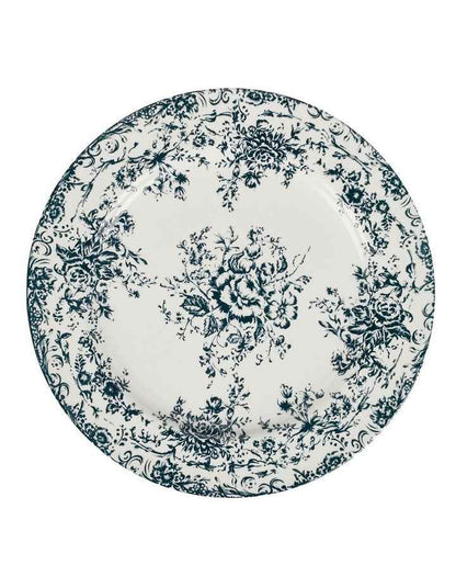 Rosetta Round Platter 33cm Gift Boxed in Antique Blue