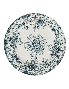 Rosetta Round Platter 33cm Gift Boxed in Antique Blue