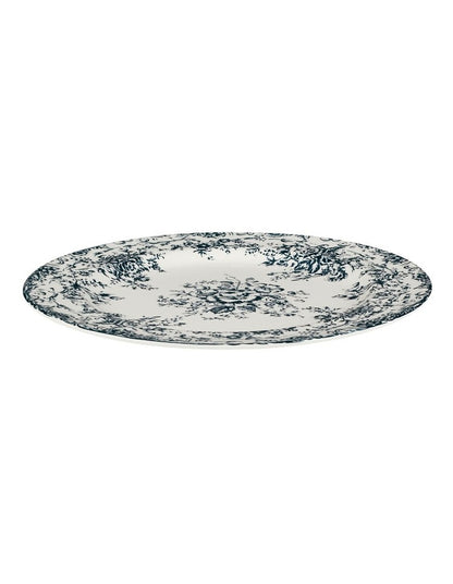 Rosetta Round Platter 33cm Gift Boxed in Antique Blue