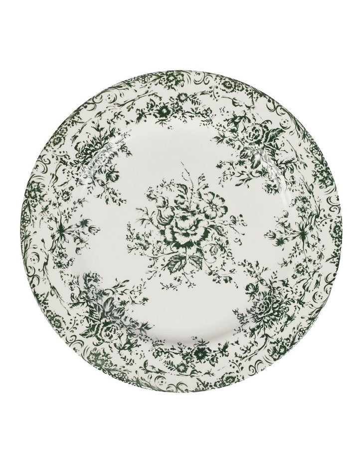 Rosetta Round Platter 33cm Gift Boxed in Antique Green