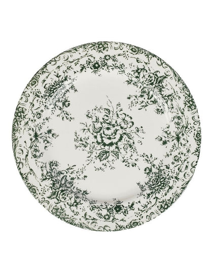 Rosetta Round Platter 33cm Gift Boxed in Antique Green