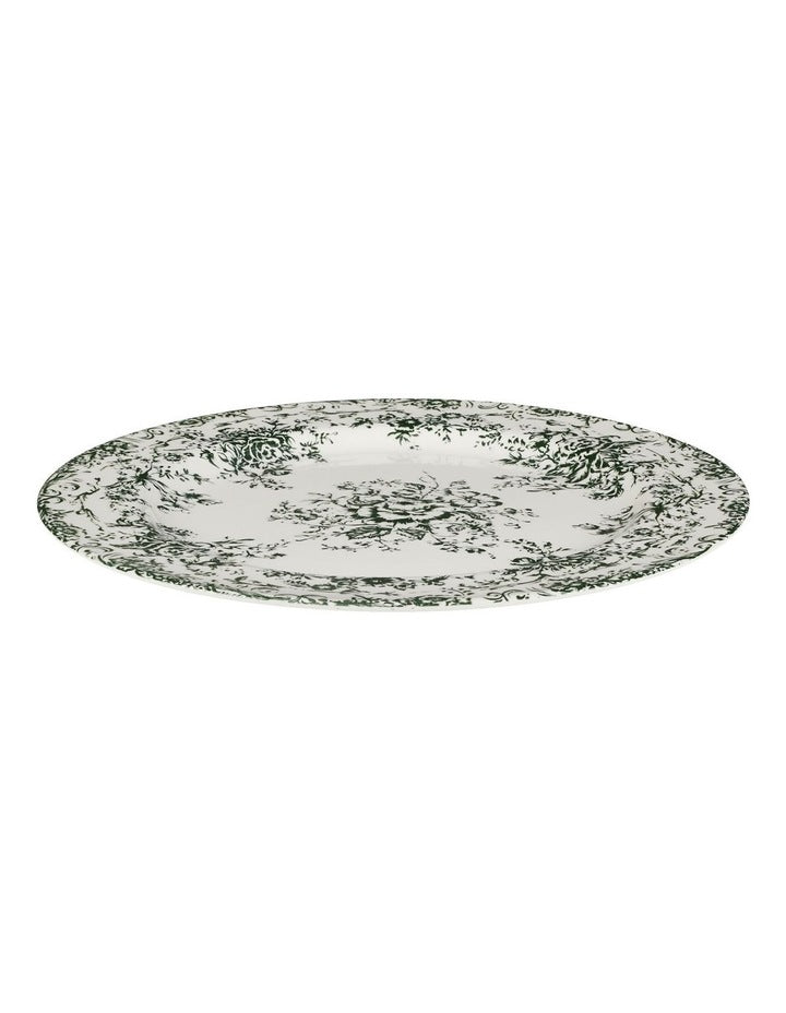 Rosetta Round Platter 33cm Gift Boxed in Antique Green
