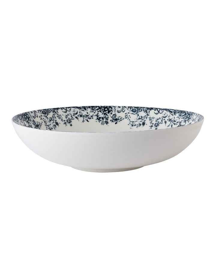 Rosetta Round Serving Bowl 28x7cm Gift Boxed in Antique Blue